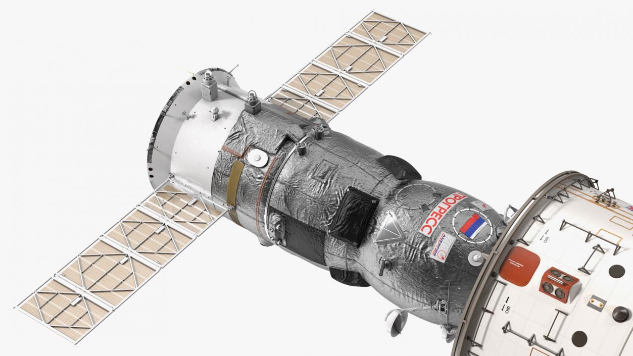 3D ISS Zvezda Service Module Fully Assembled