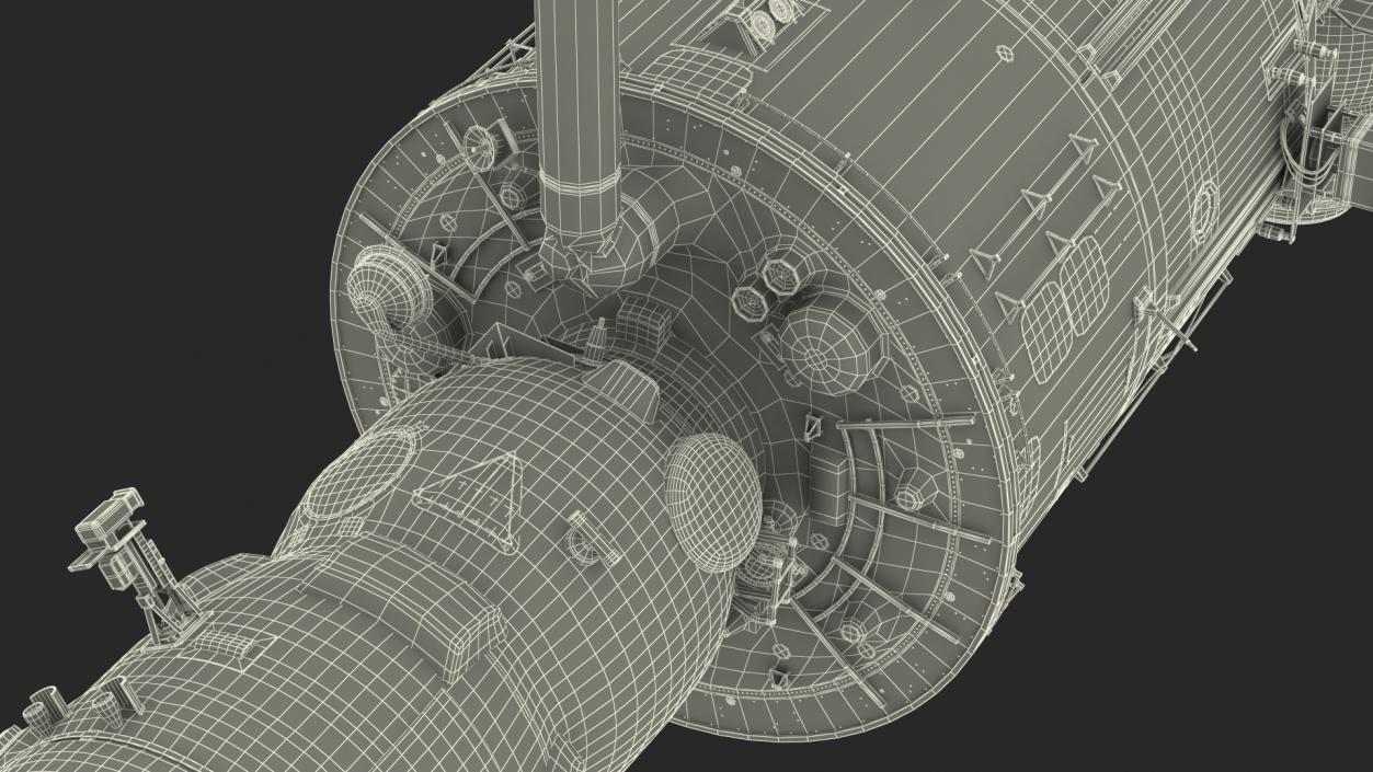 3D ISS Zvezda Service Module Fully Assembled