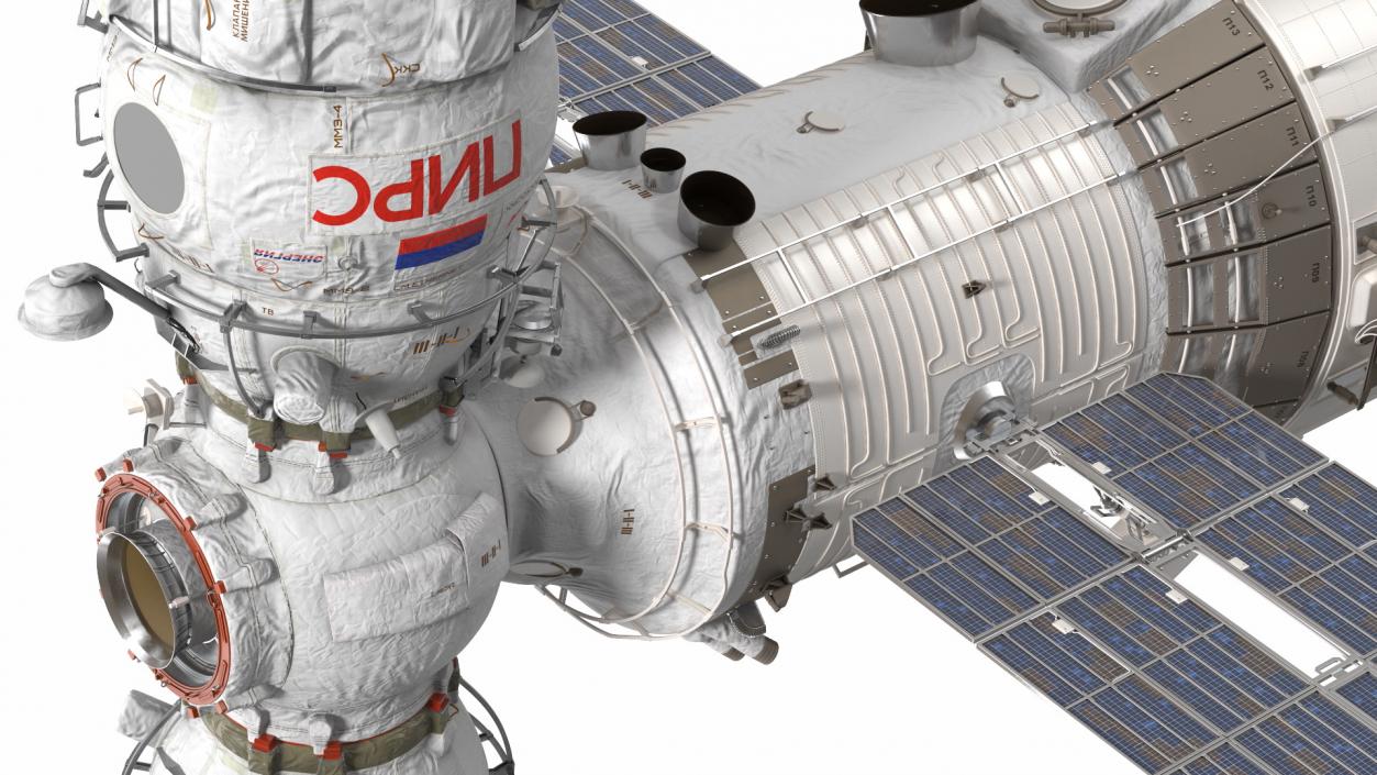 3D ISS Zvezda Service Module Fully Assembled