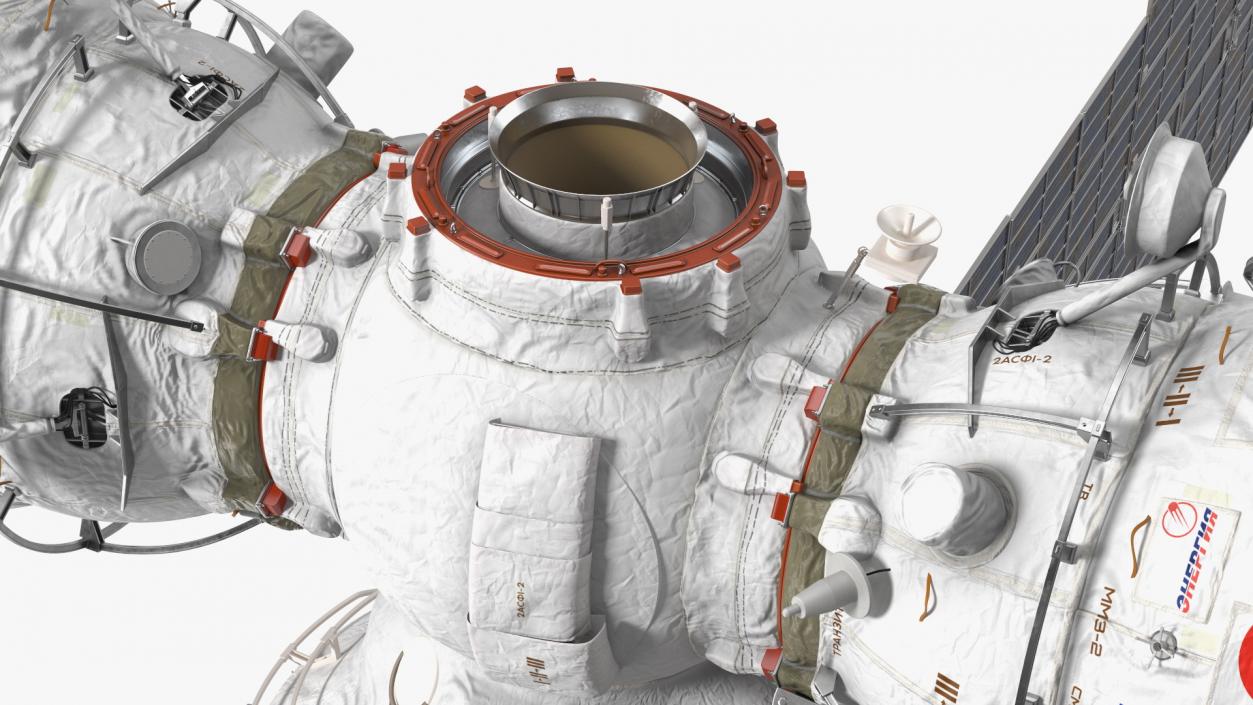 3D ISS Zvezda Service Module Fully Assembled