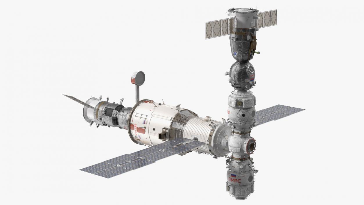 3D ISS Zvezda Service Module Fully Assembled