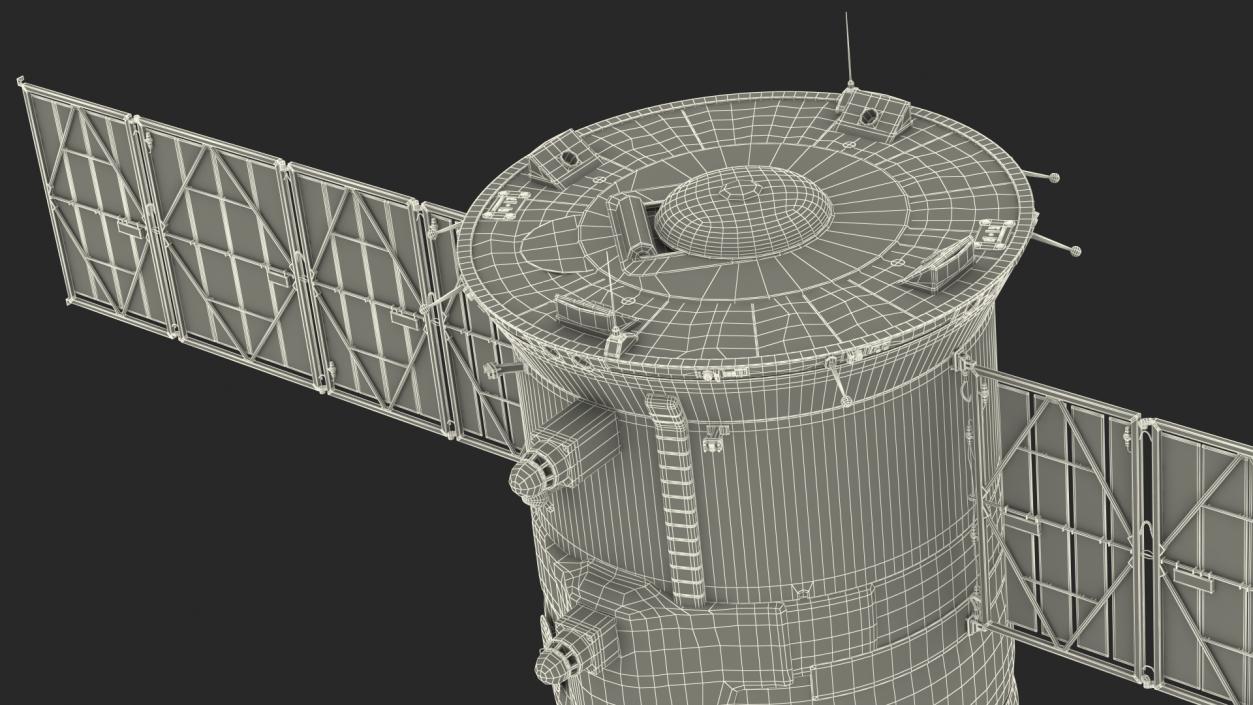 3D ISS Zvezda Service Module Fully Assembled