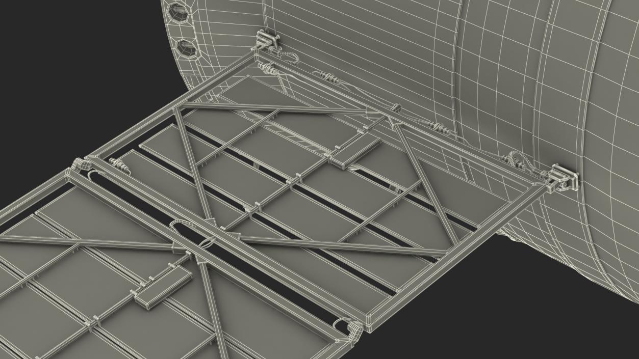 3D ISS Zvezda Service Module Fully Assembled