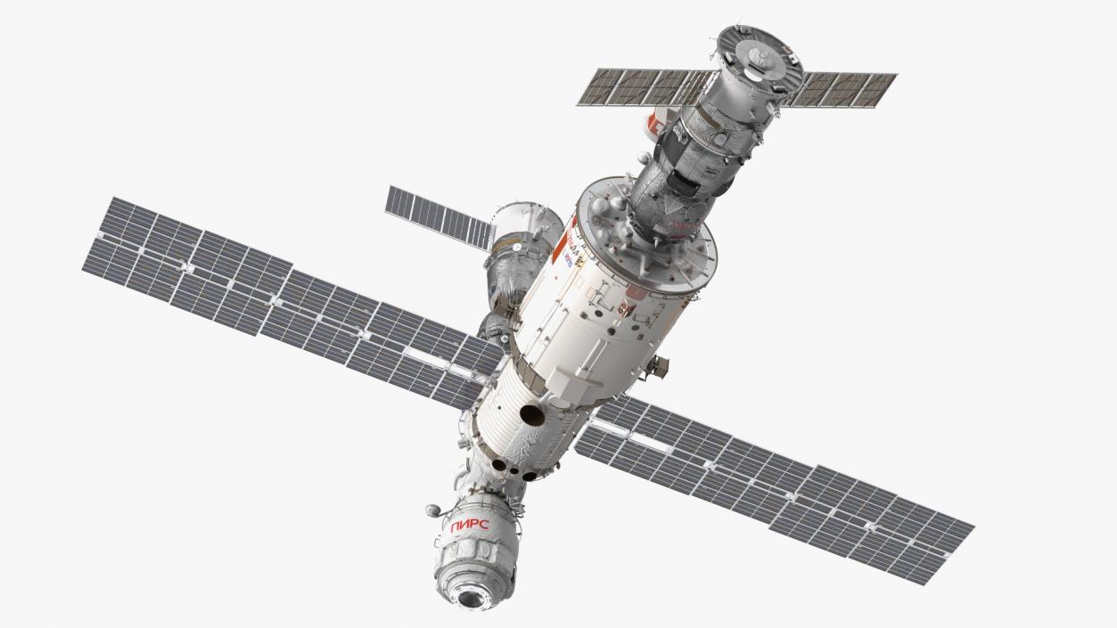 3D ISS Zvezda Service Module Fully Assembled