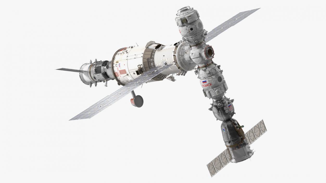 3D ISS Zvezda Service Module Fully Assembled