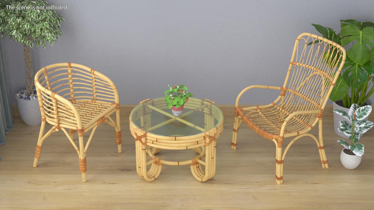 Rattan Furniture Collection 2 3D model