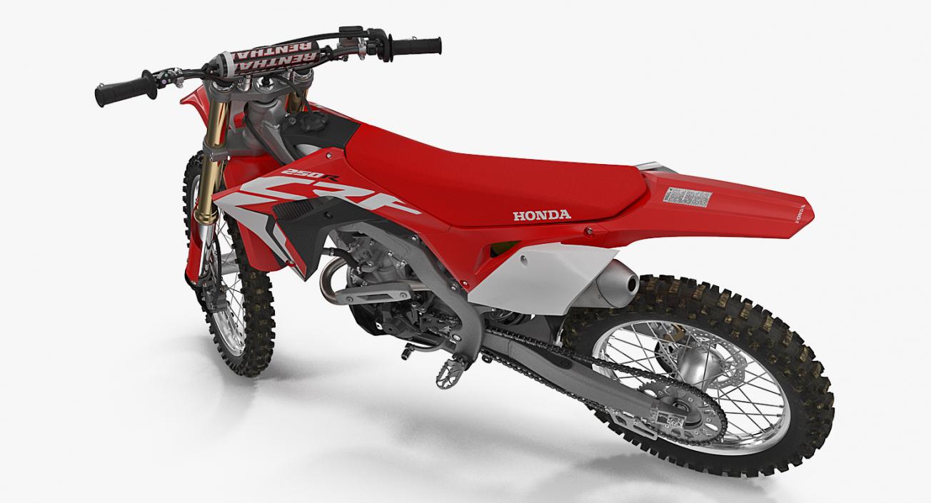 3D Competition Motorcycle Honda CRF250R 2018 Rigged model