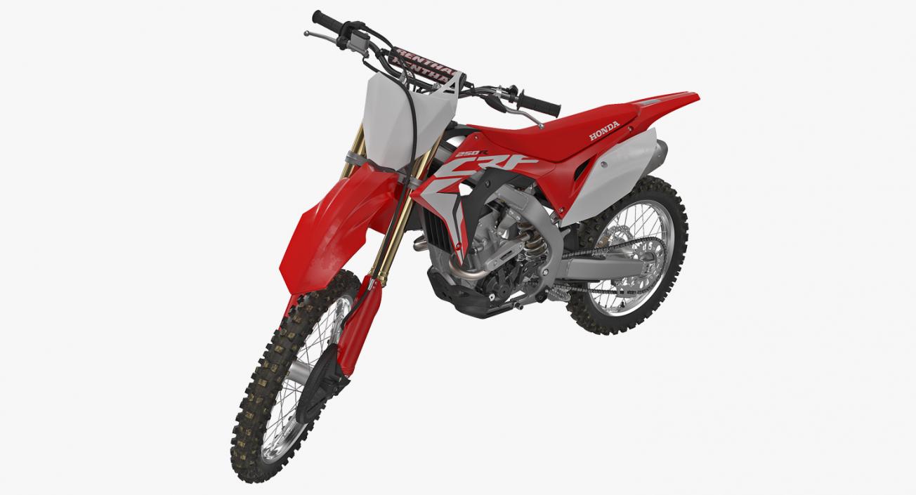 3D Competition Motorcycle Honda CRF250R 2018 Rigged model