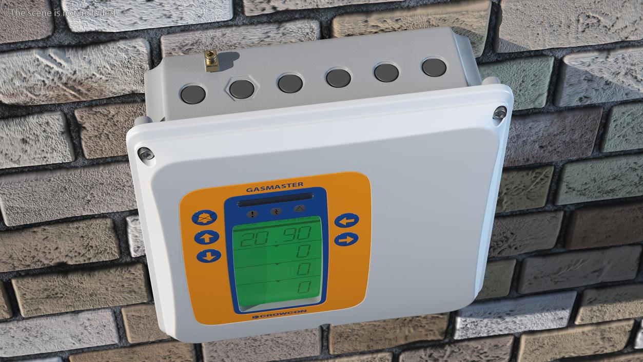 3D model Crowcon Gasmaster Gas Detection Control Panel