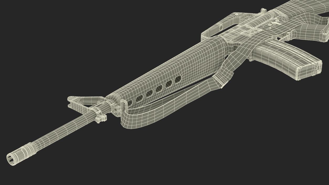 3D Tactical Assault Rifle M16