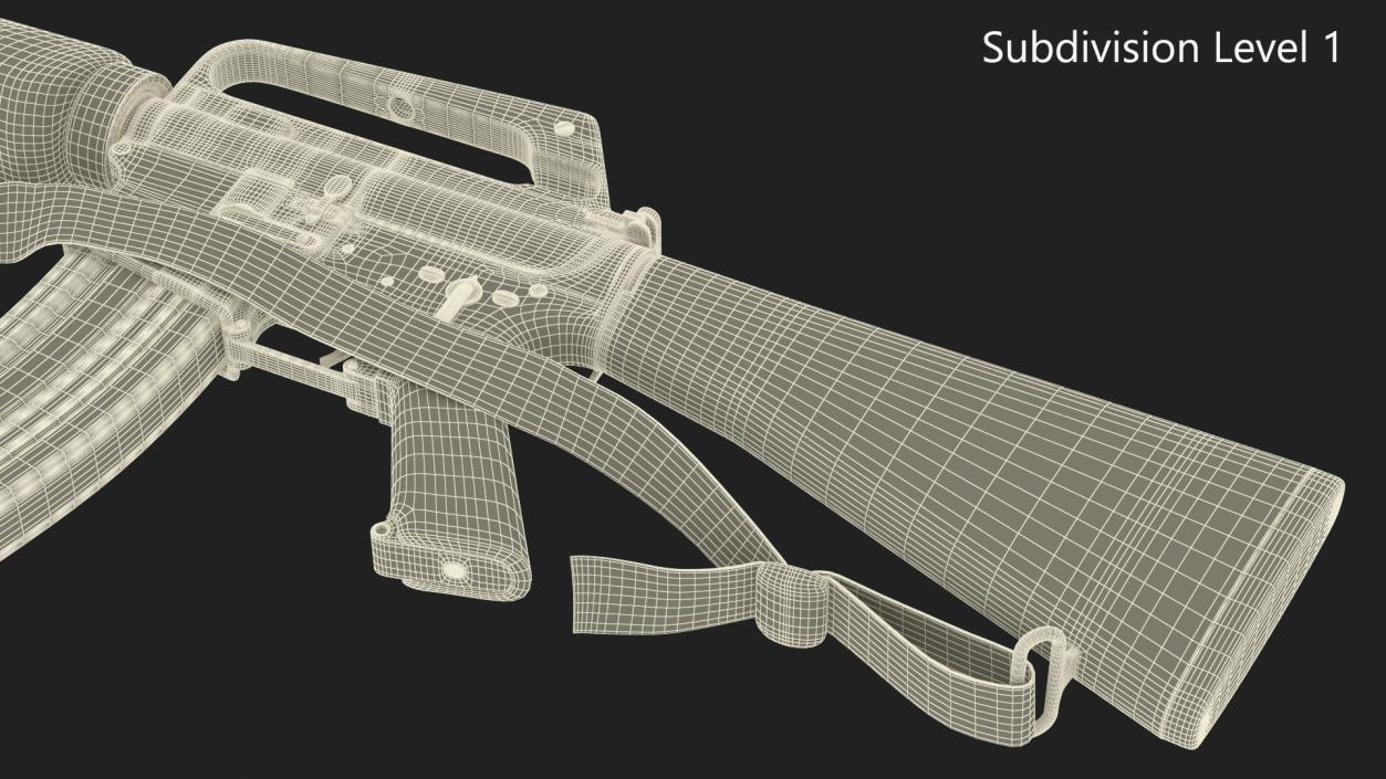 3D Tactical Assault Rifle M16