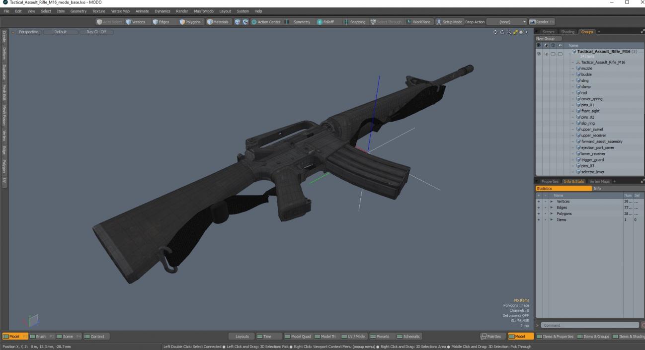 3D Tactical Assault Rifle M16