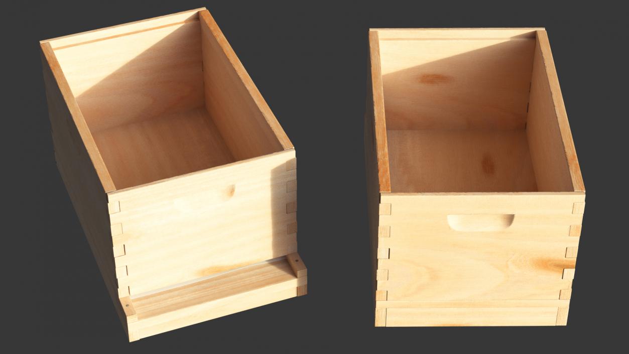 Brood Box Cedar 8 Frames 3D model