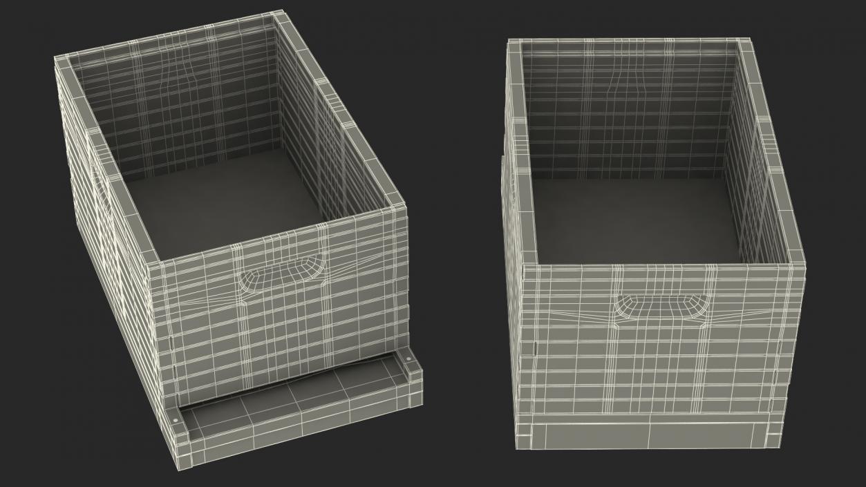 Brood Box Cedar 8 Frames 3D model