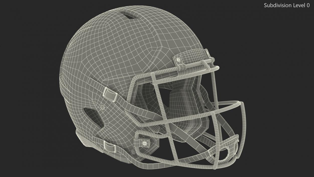 Schutt Football Helmet Number 13 3D