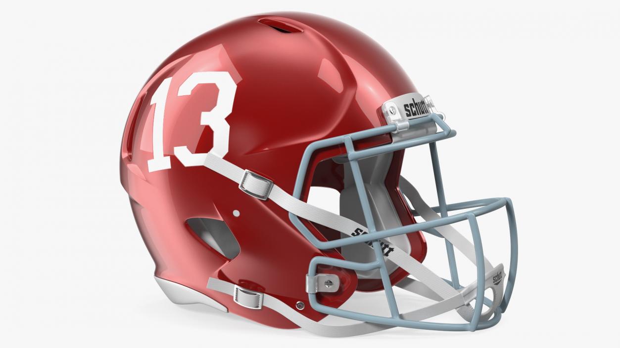 Schutt Football Helmet Number 13 3D