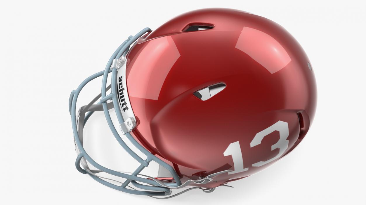 Schutt Football Helmet Number 13 3D