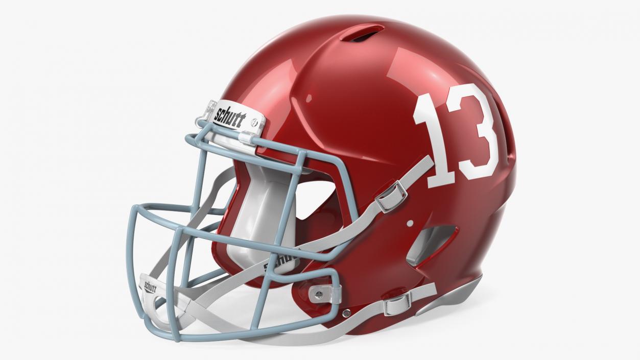 Schutt Football Helmet Number 13 3D