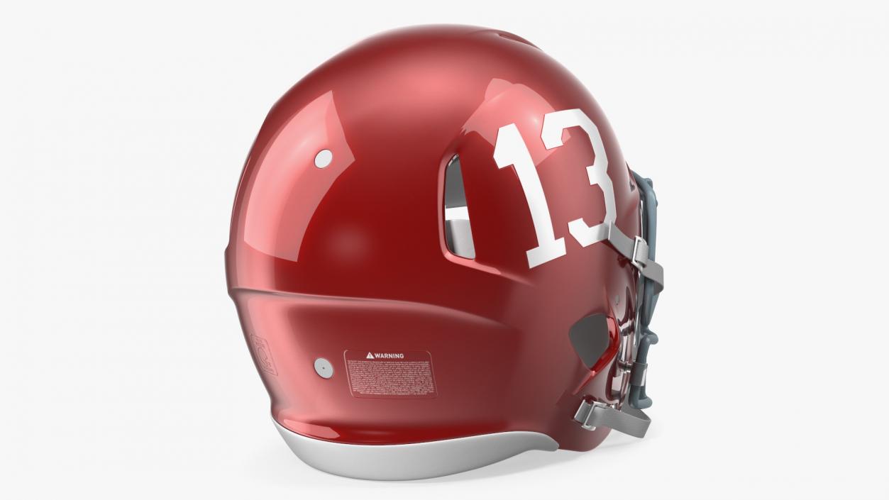 Schutt Football Helmet Number 13 3D