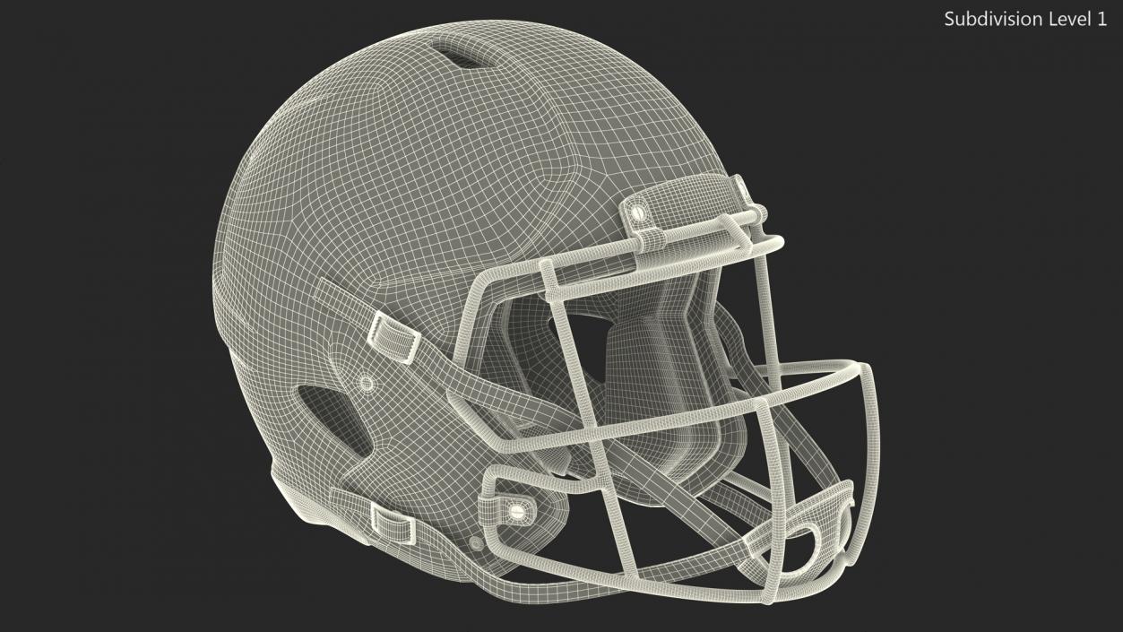 Schutt Football Helmet Number 13 3D