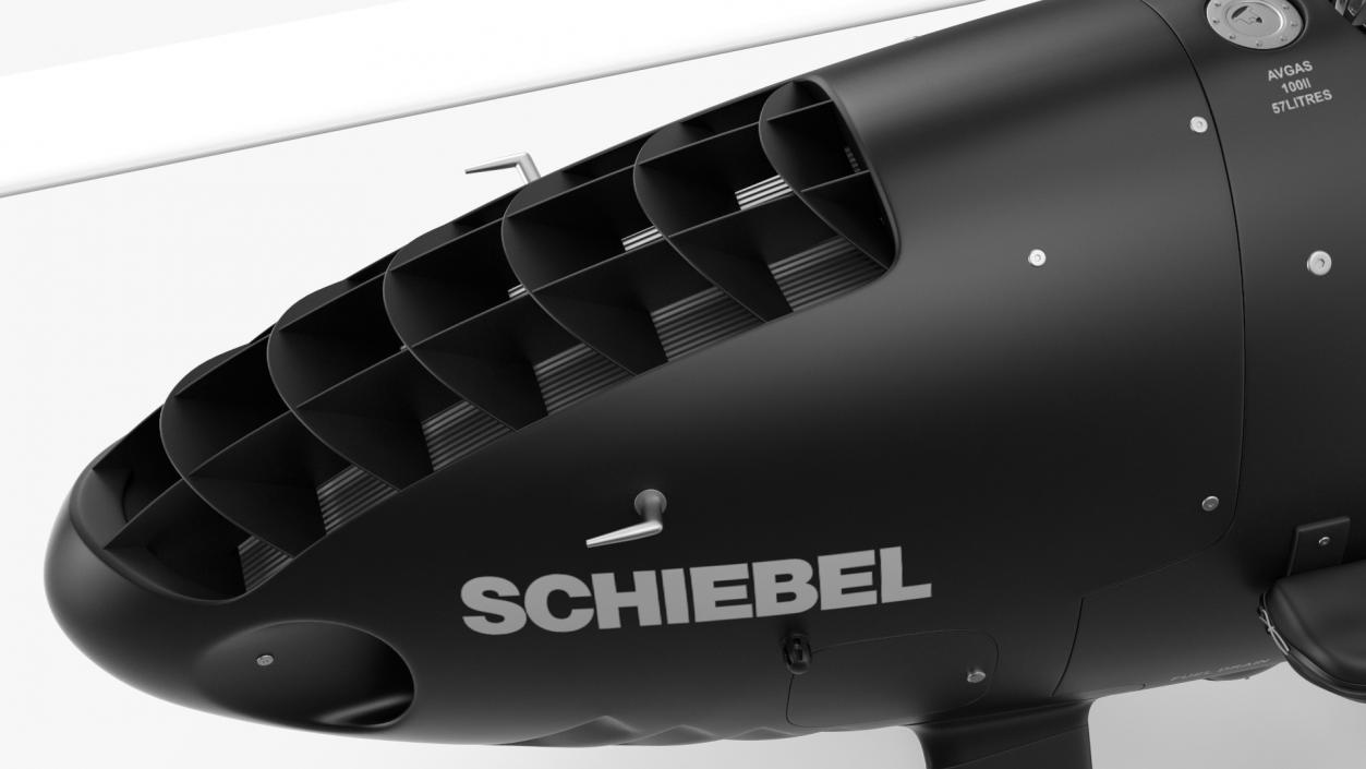 Schiebel Camcopter S100 UAV Rotorcraft Black 3D model