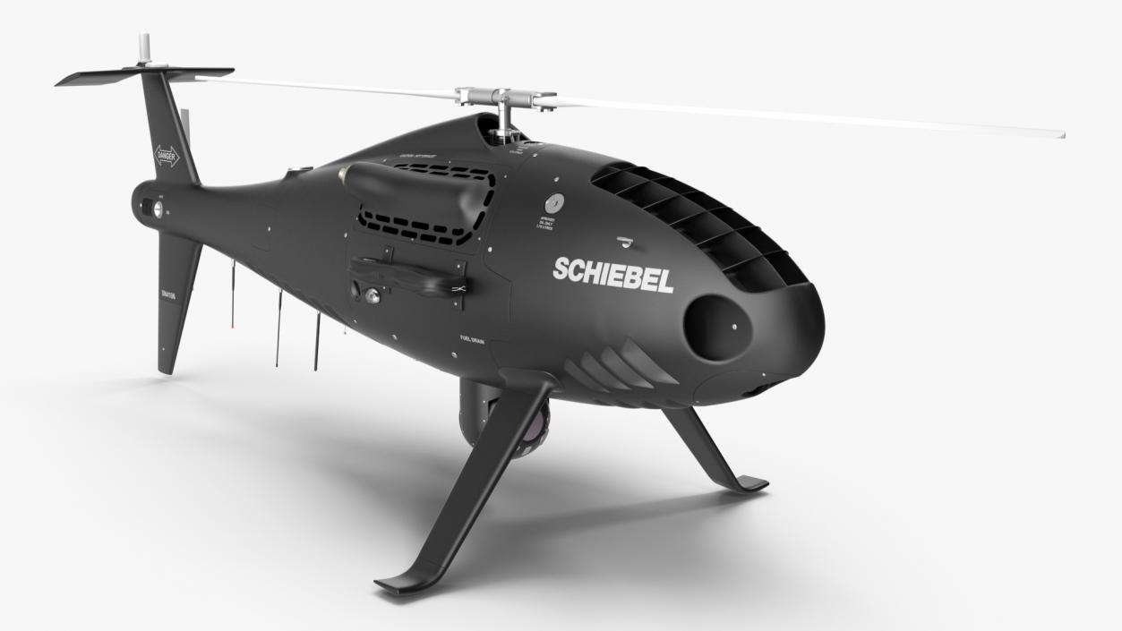 Schiebel Camcopter S100 UAV Rotorcraft Black 3D model