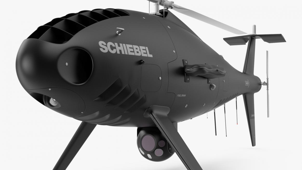 Schiebel Camcopter S100 UAV Rotorcraft Black 3D model