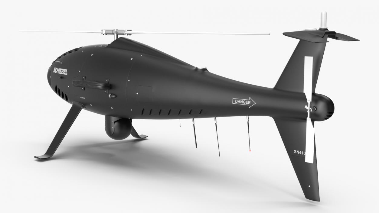 Schiebel Camcopter S100 UAV Rotorcraft Black 3D model