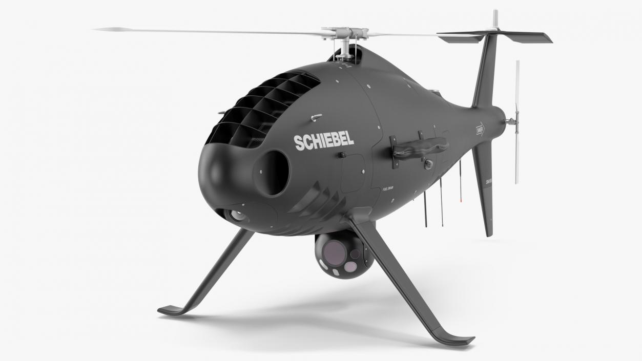 Schiebel Camcopter S100 UAV Rotorcraft Black 3D model