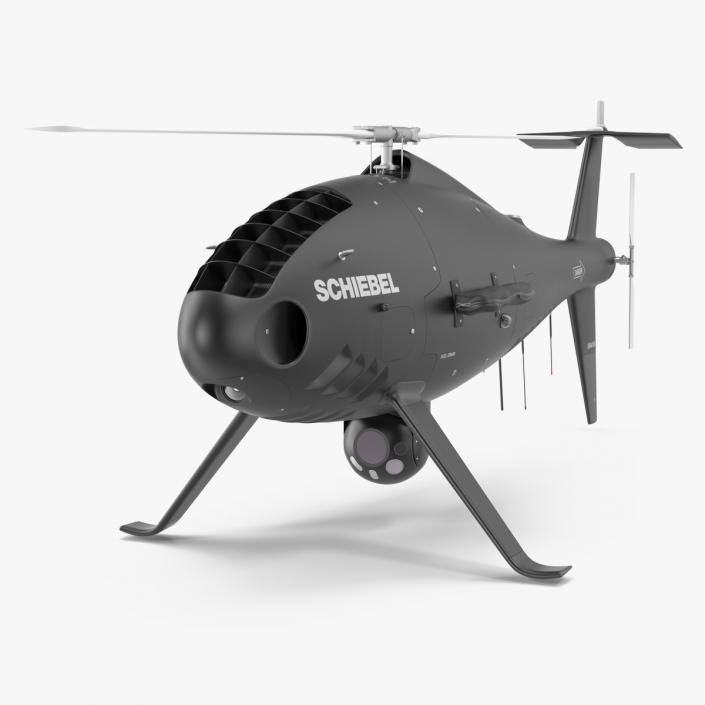 Schiebel Camcopter S100 UAV Rotorcraft Black 3D model