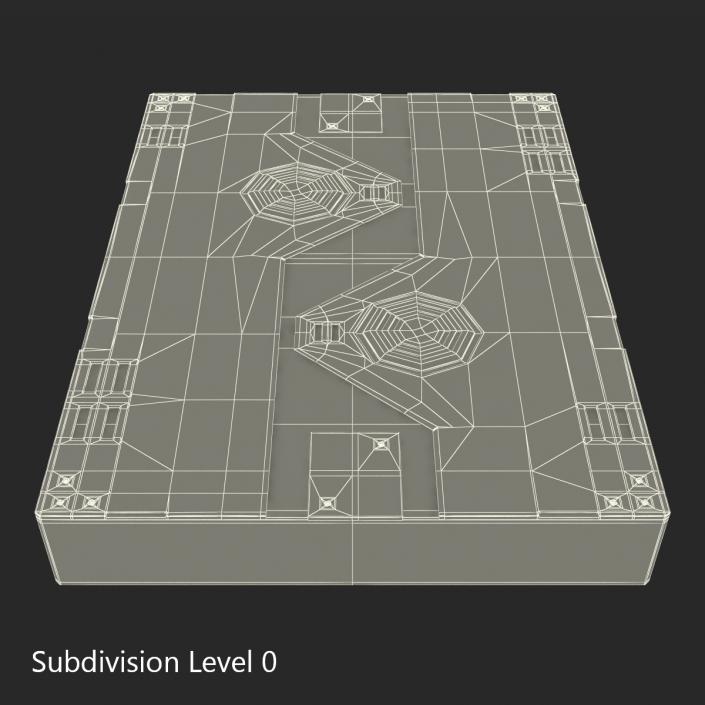 3D Sci-Fi Anodized Panel 3 model