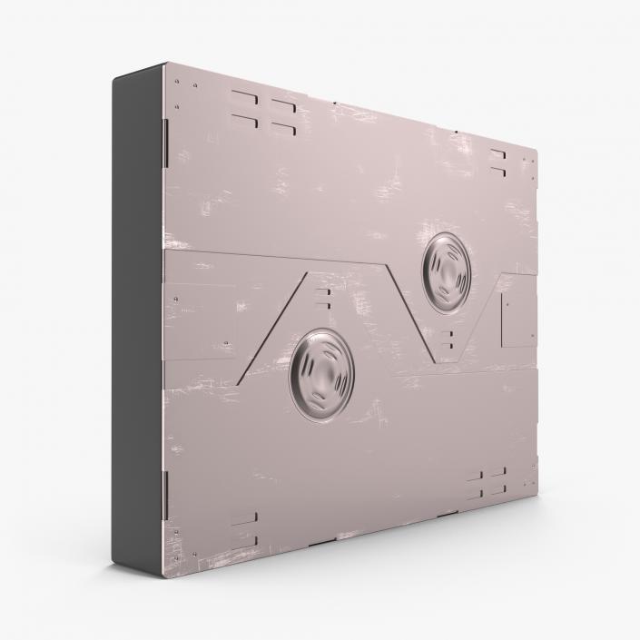 3D Sci-Fi Anodized Panel 3 model