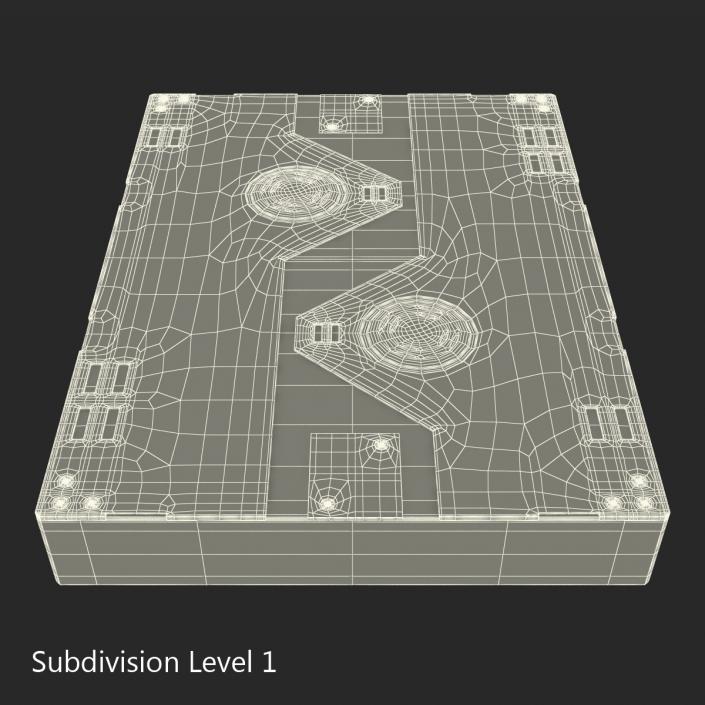 3D Sci-Fi Anodized Panel 3 model