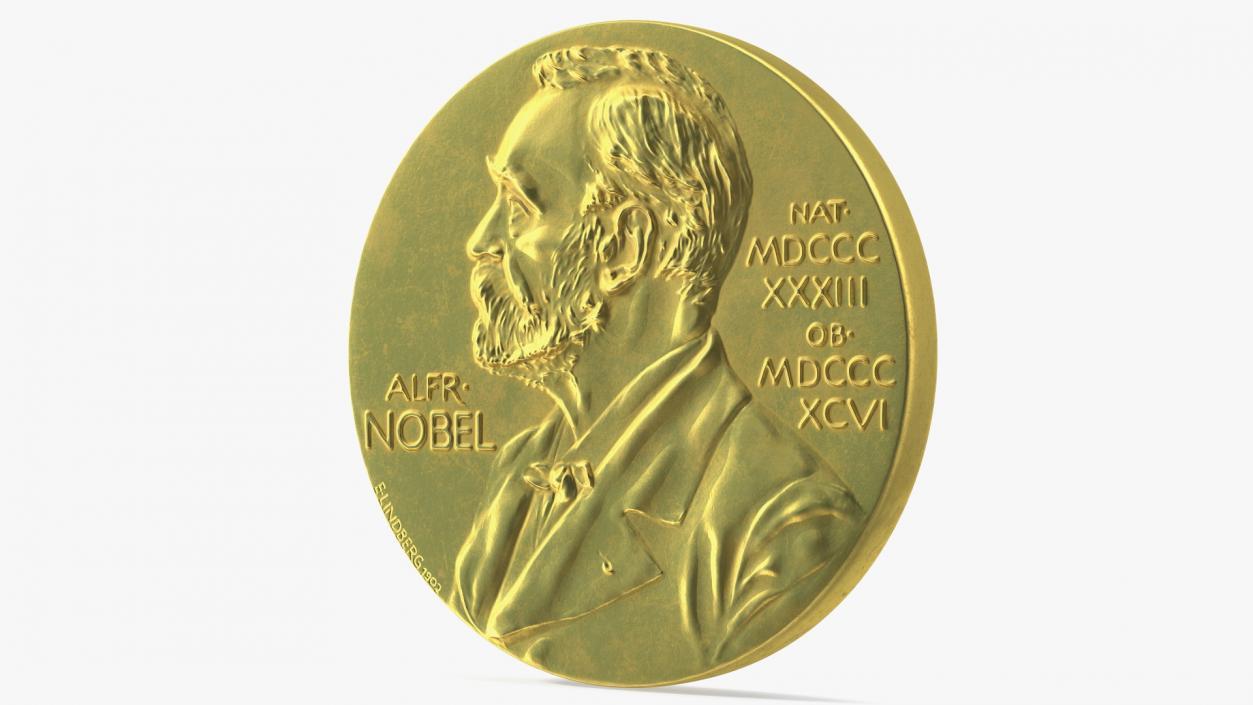 Nobel Medal for Physics and Chemistry 3D