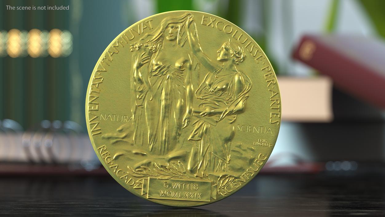 Nobel Medal for Physics and Chemistry 3D