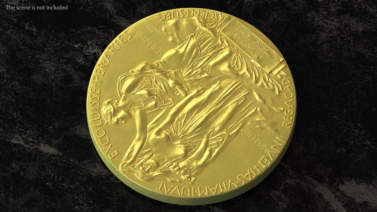 Nobel Medal for Physics and Chemistry 3D