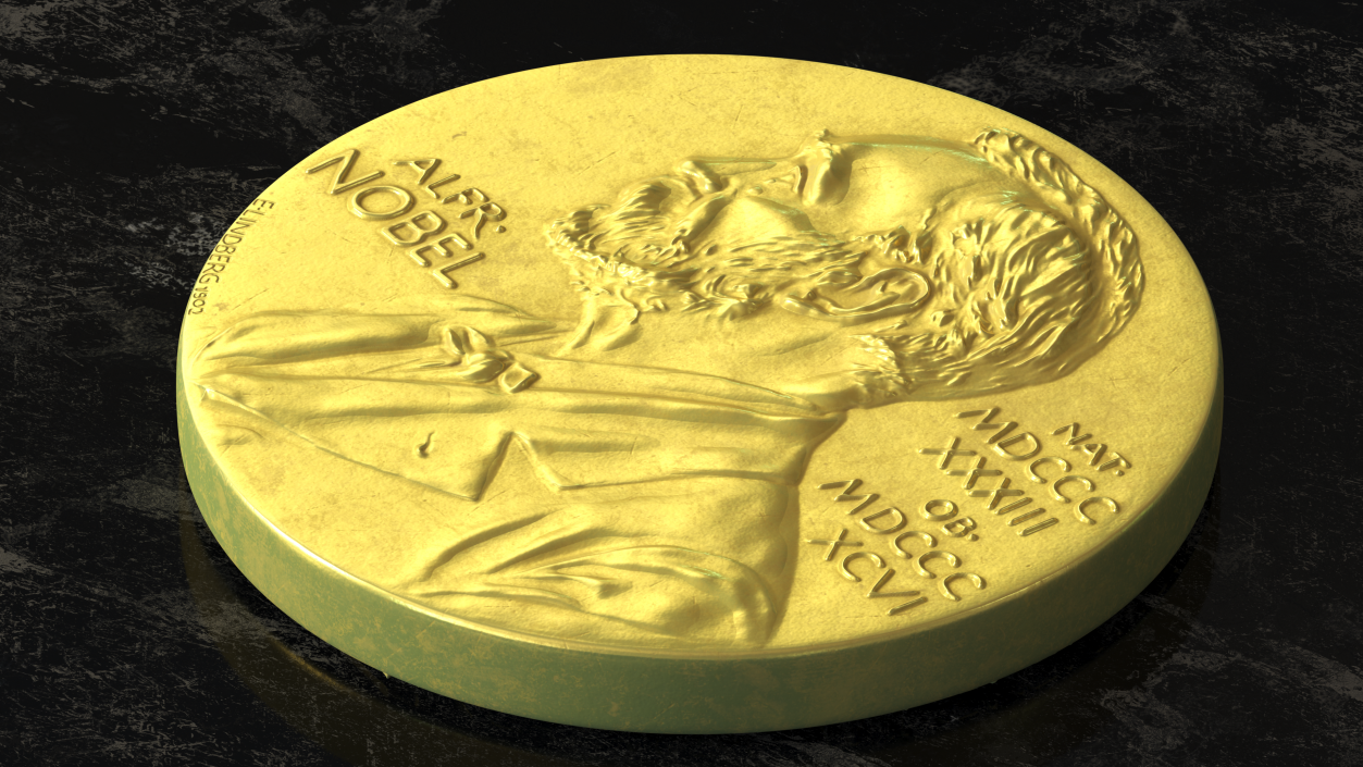 Nobel Medal for Physics and Chemistry 3D