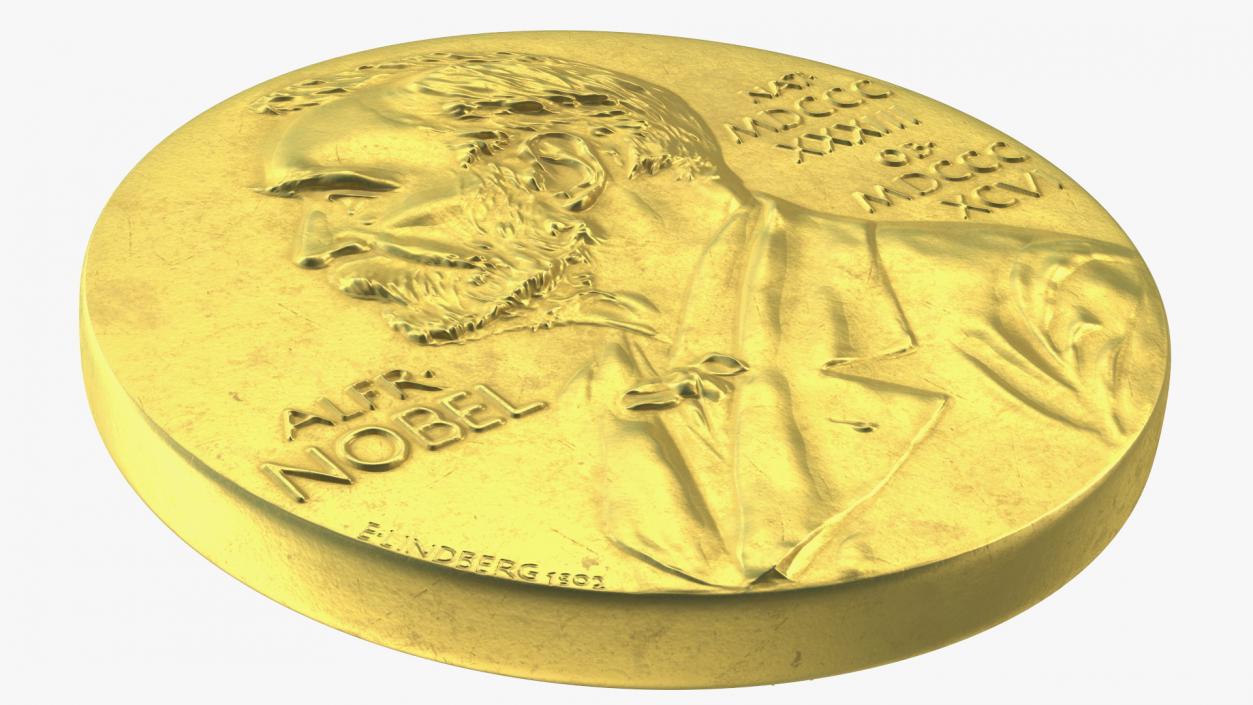 Nobel Medal for Physics and Chemistry 3D