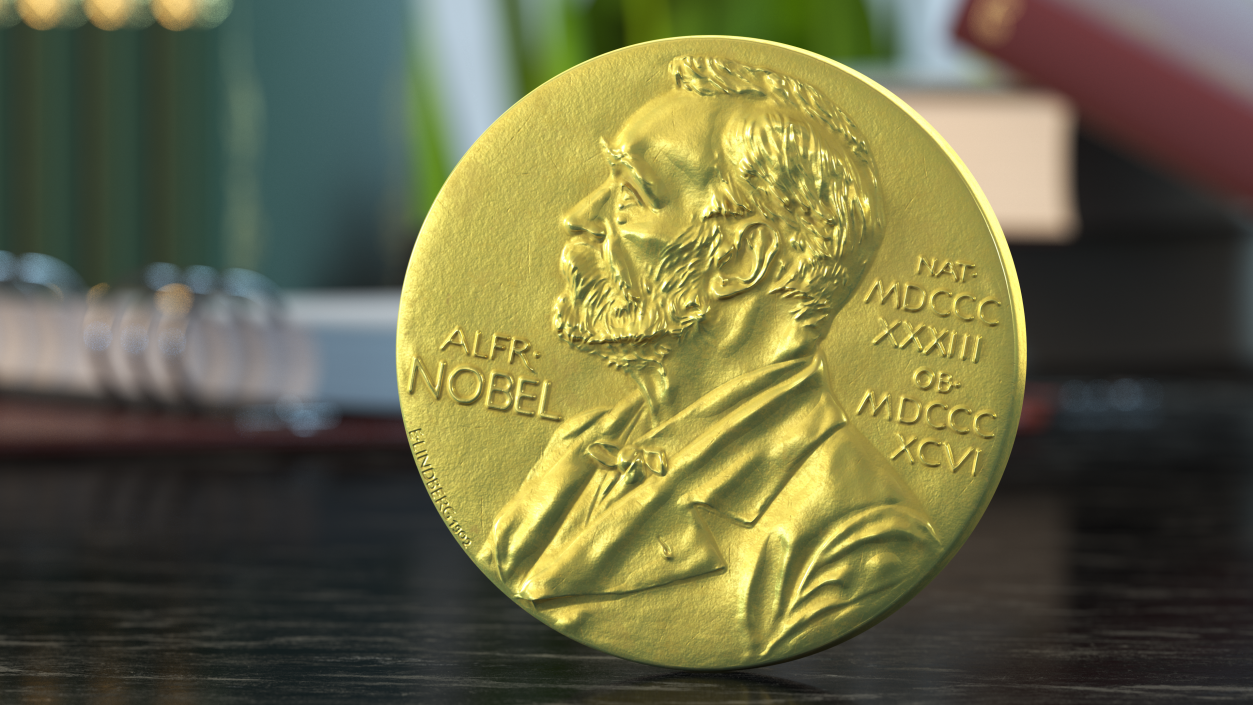 Nobel Medal for Physics and Chemistry 3D