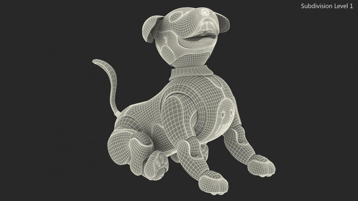 Sony Aibo 2017 Sitting Pose 3D