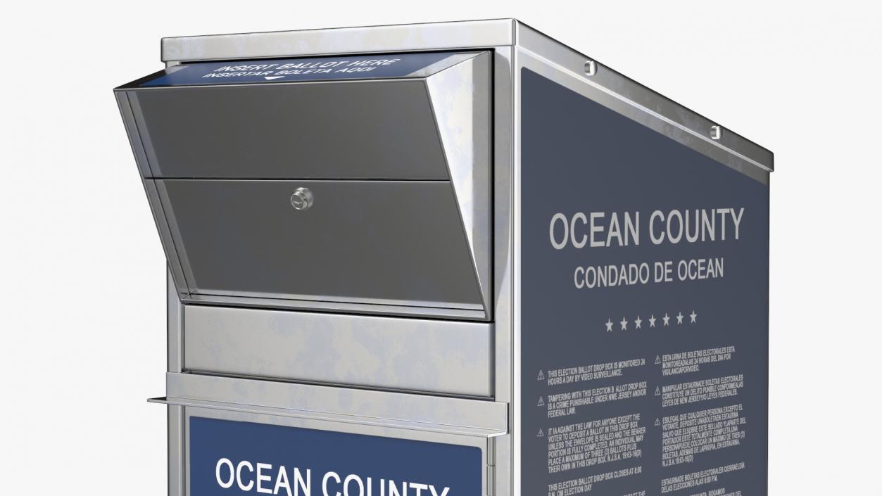 3D Official Ballot Drop Off Box model