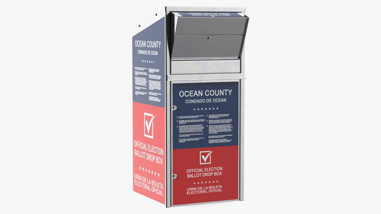 3D Official Ballot Drop Off Box model