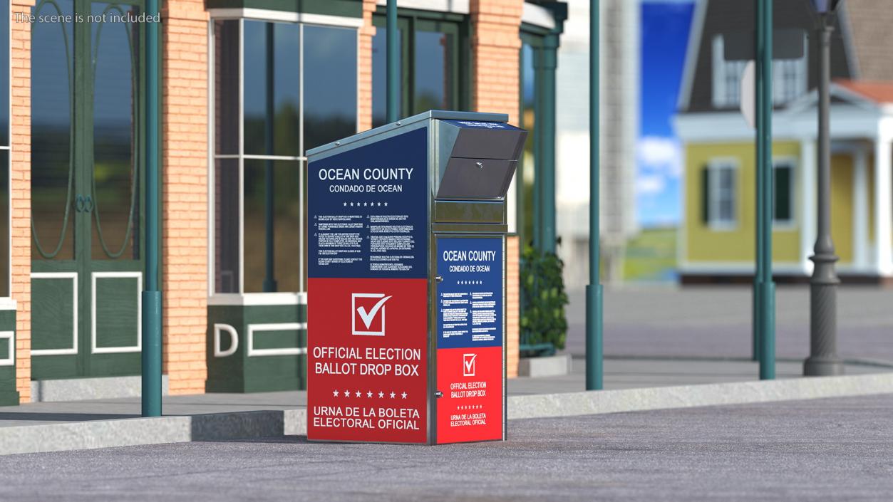 3D Official Ballot Drop Off Box model