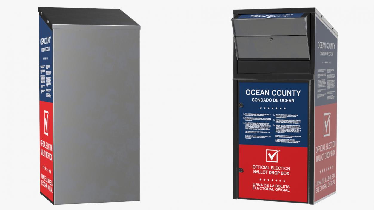 3D Official Ballot Drop Off Box model