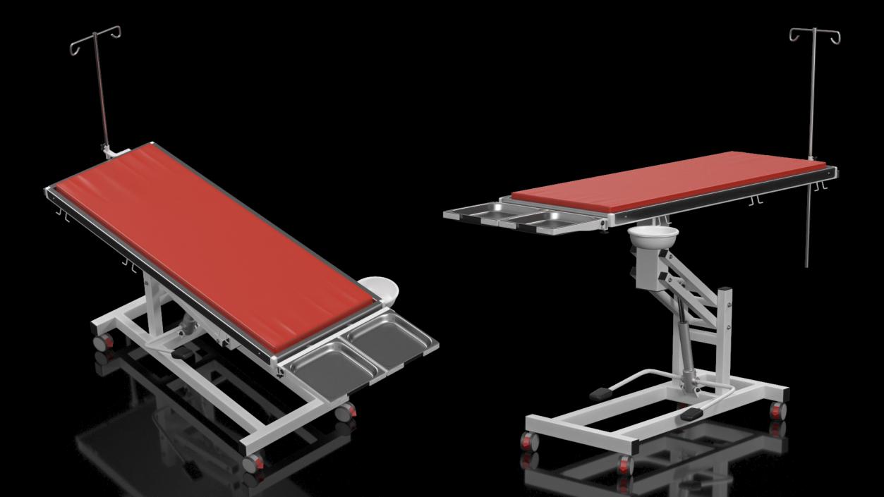 3D model Veterinary Examination Table Rigged