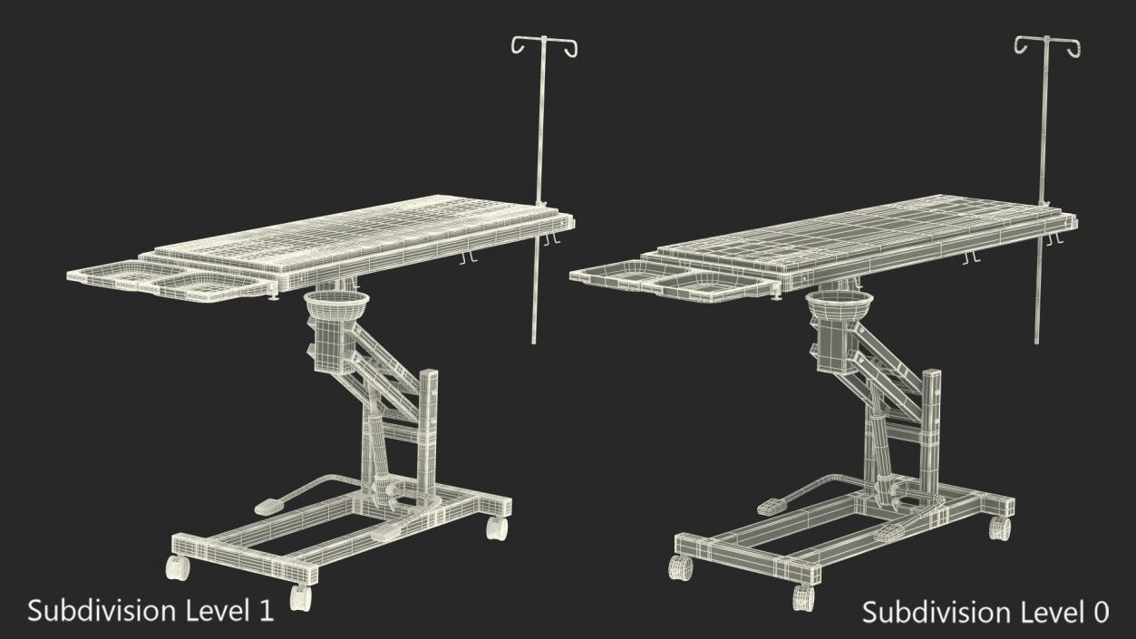 3D model Veterinary Examination Table Rigged