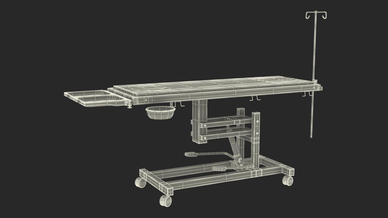 3D model Veterinary Examination Table Rigged