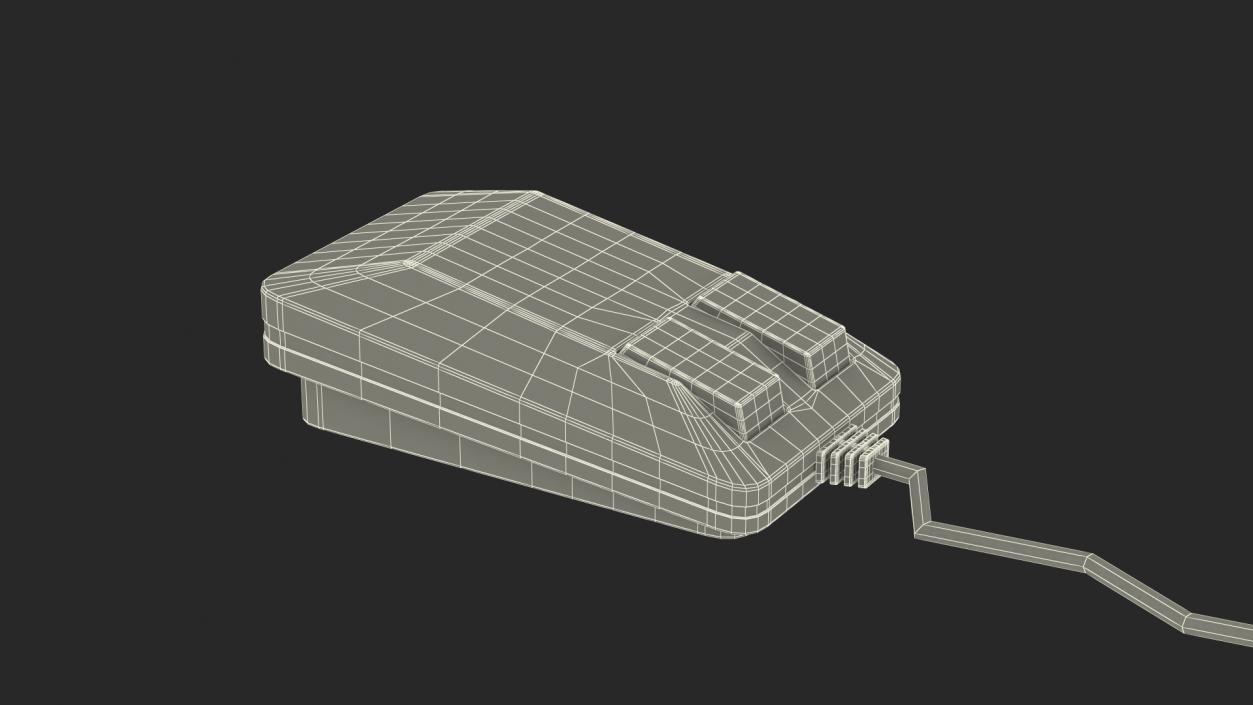 3D Old Computer Mouse model