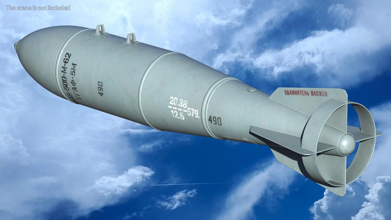 3D Russian Air Bombs Collection model