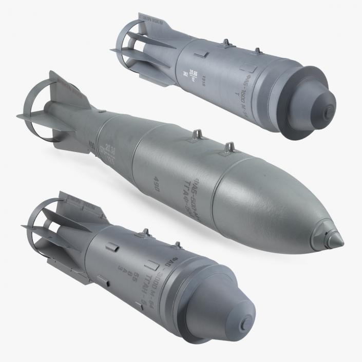 3D Russian Air Bombs Collection model